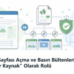 Vikipedi Sayfası Açma ve Basın Bültenleri