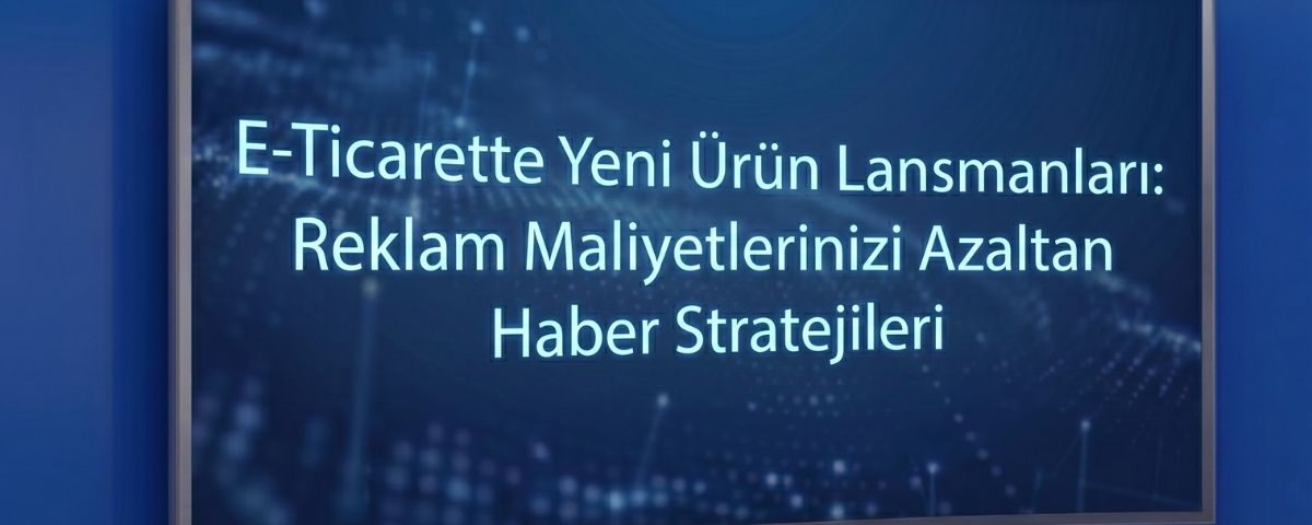 E-Ticarette Yeni Ürün Lansmanı: Reklam Maliyetlerinizi Azaltan Haber Stratejileri