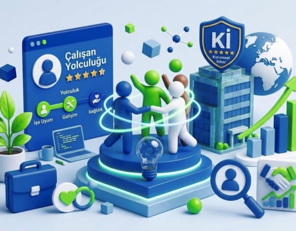 Çalışan deneyimi nedir ve employee experience kurumsal itibar yönetimi illüstrasyonu.