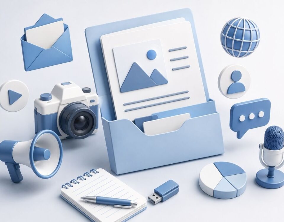 Press kit (medya kiti) nasıl hazırlanır, gazeteciler için dijital dosya şablonu