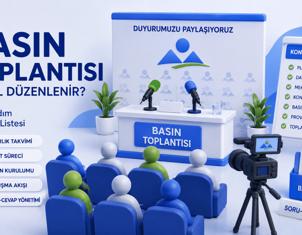Basın toplantısı nasıl düzenlenir adım adım kontrol listesi