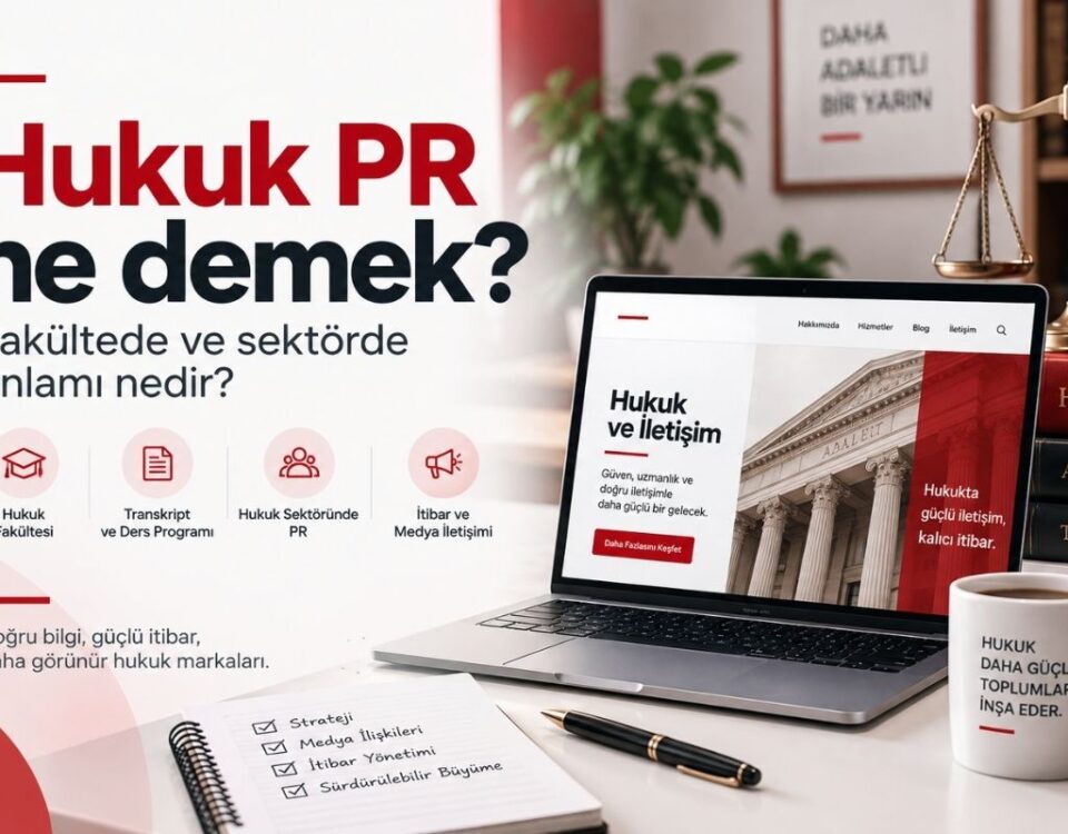 Hukuk PR ne demek? Hukuk fakültesinde ve hukuk sektöründe PR